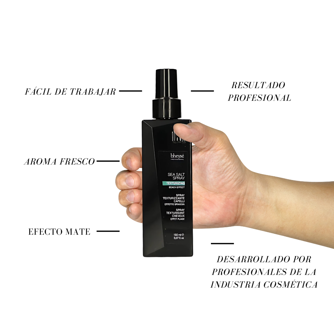 Bheysé Spray de Sal Marina para el cabello - Para hombre - Ondas de playa - Texturizante para cabello. - Image 4