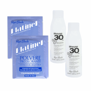 Pack Decoloración - Polvo decolorante azul 25gr X2 + OxiCream 30vol 100ml X2